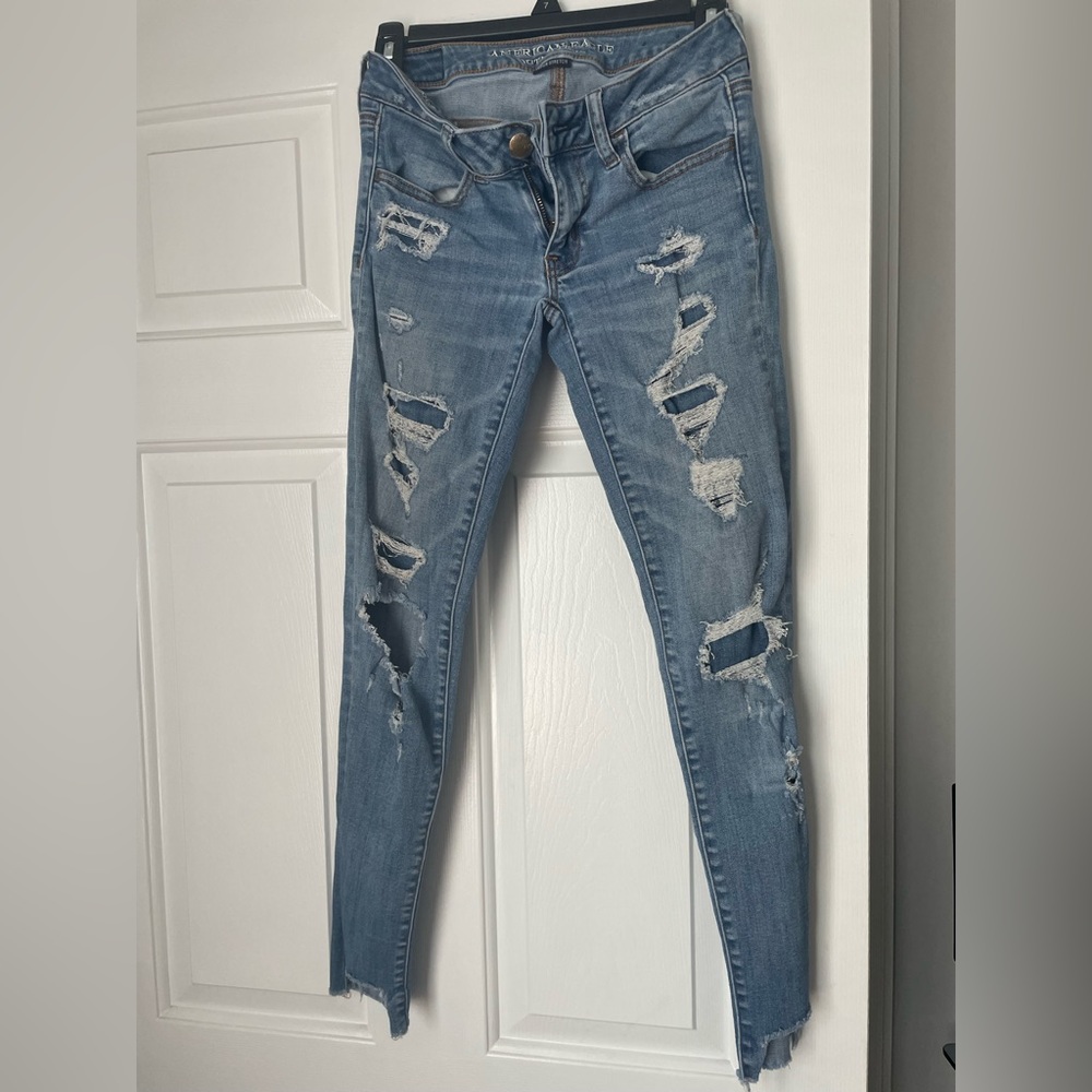 American Eagle outfitters superstretch super low jeggings